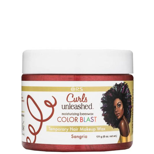 Organic Root Stimulator Curls Unleashed Color Blast Temporary Hair Makeup Wax - Sangria 6Oz