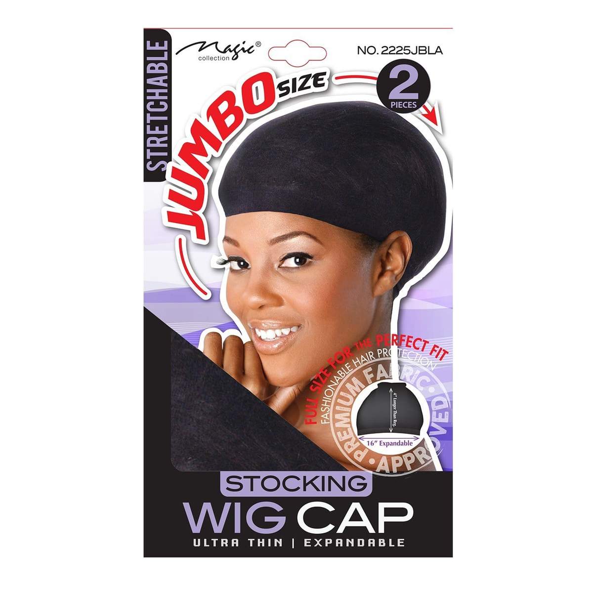 Magic Collection Jumbo Stocking Wig Cap - 2225Jbla