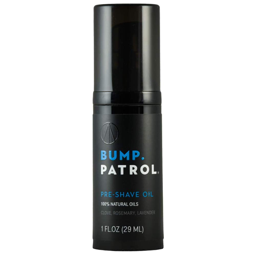 Bump Patrol Pre-Shave Oil for Men with Natural Essential Oils - Smooth Shave, Softer Skin - 1 oz