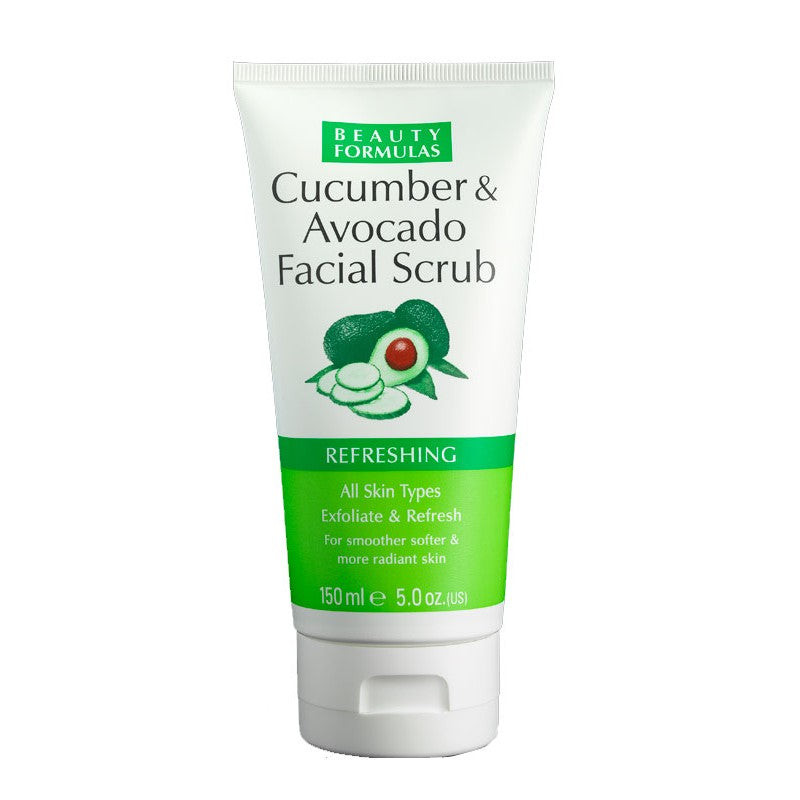 Beauty Formulas Cucumber & Avocado Facial Scrub - 150ml