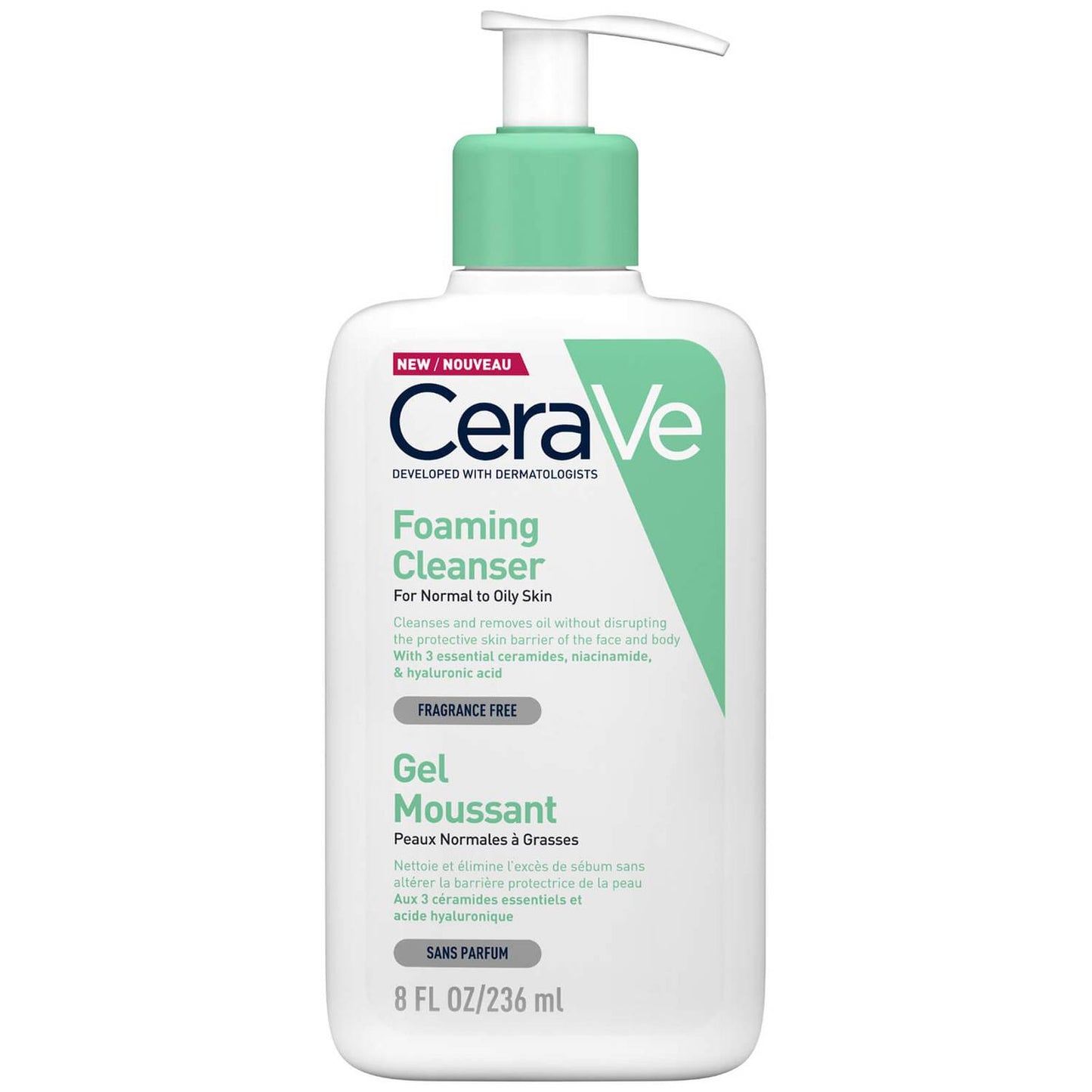 CeraVe Foaming Cleanser with Niacinamide for Normal to Oily Skin - 236ml