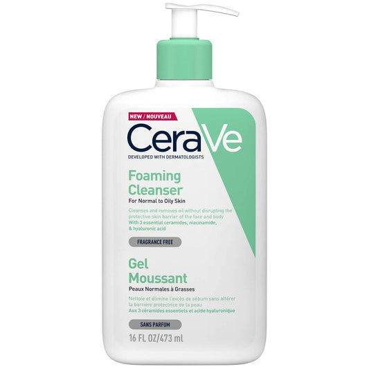 CeraVe Foaming Cleanser with Niacinamide for Normal to Oily Skin - 473ml