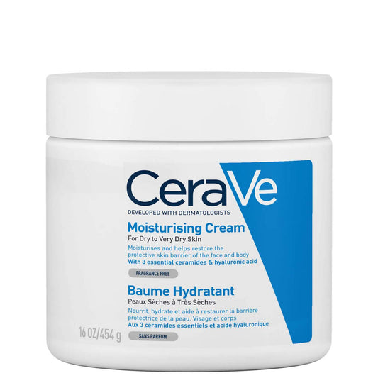 CeraVe Moisturising Cream with Ceramides for Dry to Very Dry Skin- 454g