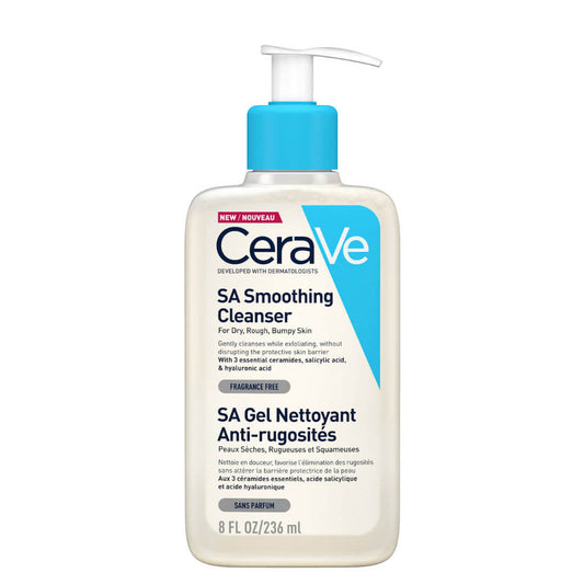 CeraVe SA Smoothing Cleanser with Salicylic Acid for Dry, Rough & Bumpy Skin - 236ml
