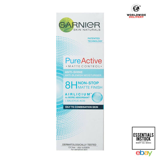 Garnier Pure Active Matte Control Anti Blemish Face Moisturiser - 50ml