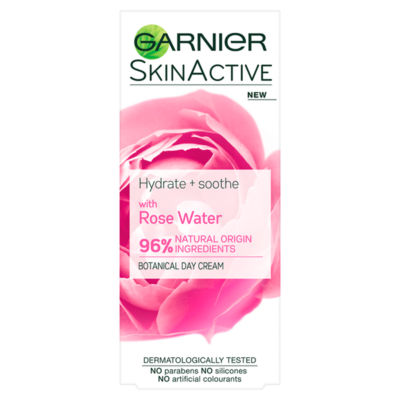 Garnier Skin Active Rose Water Moisturiser Sensitive Skin 50ml New