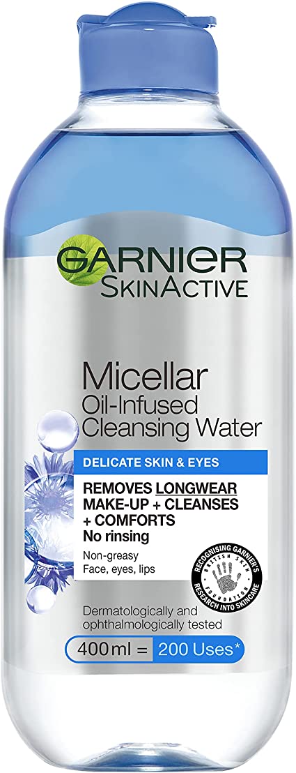 Garnier Micellar Cleansing Water For Delicate Skin 400ml, Cleanser