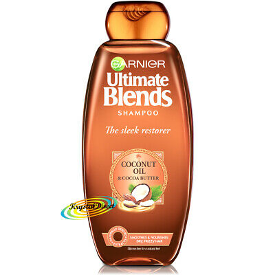 Garnier Ultimate Blends Sleek Restorer Coconut Oil Cocoa Butter Shampoo 360ml