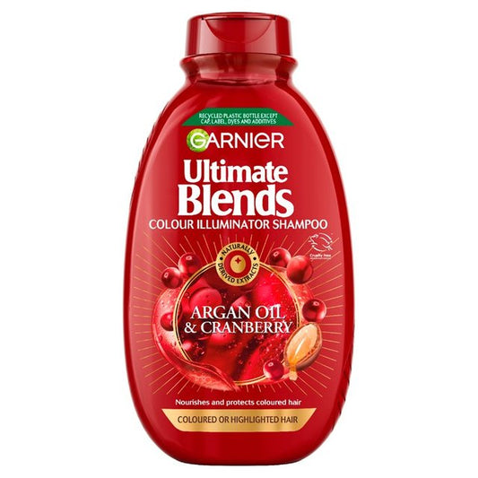 Garnier Ultimate Blends Argan Oil & Cranberry Shampoo For Coloured/Highlighted Hair - 400ml