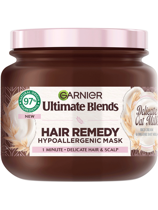 Garnier Ultimate Blends Delicate Oat Milk Hair Remedy Hypoallergenic Mask - 340ml