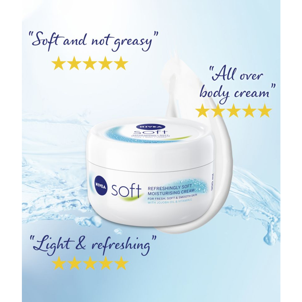 Nivea Soft Moisturising Cream for face, hands and body- 200ml