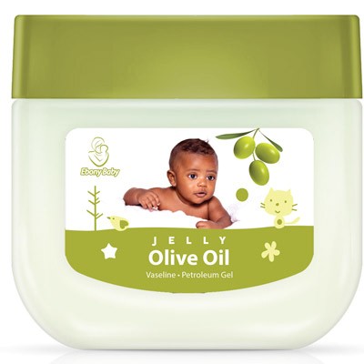 Ebony Baby Jelly Petroleum Gel - Olive Oil 13oz