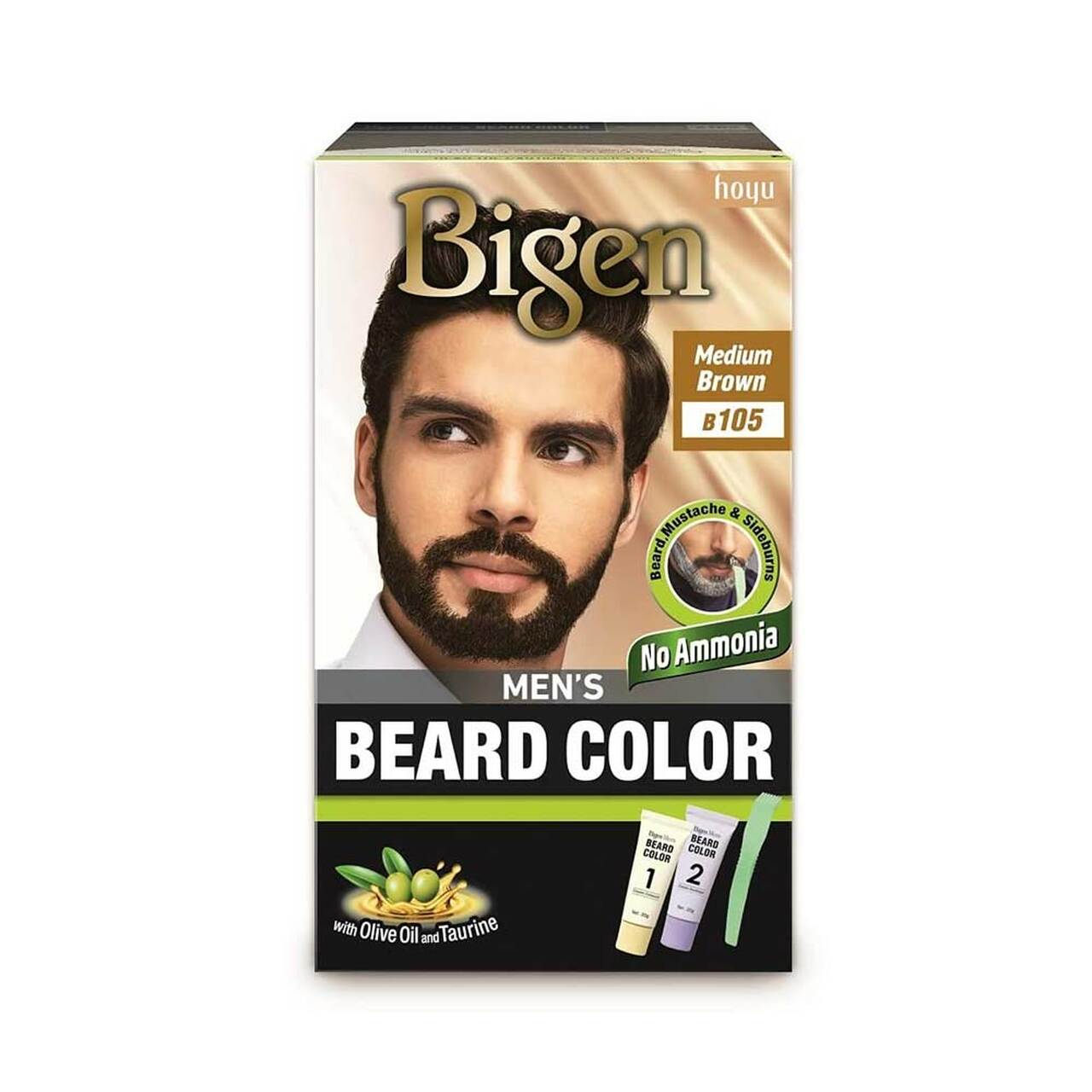 Bigen Men’s Beard Colour B105- Medium Brown