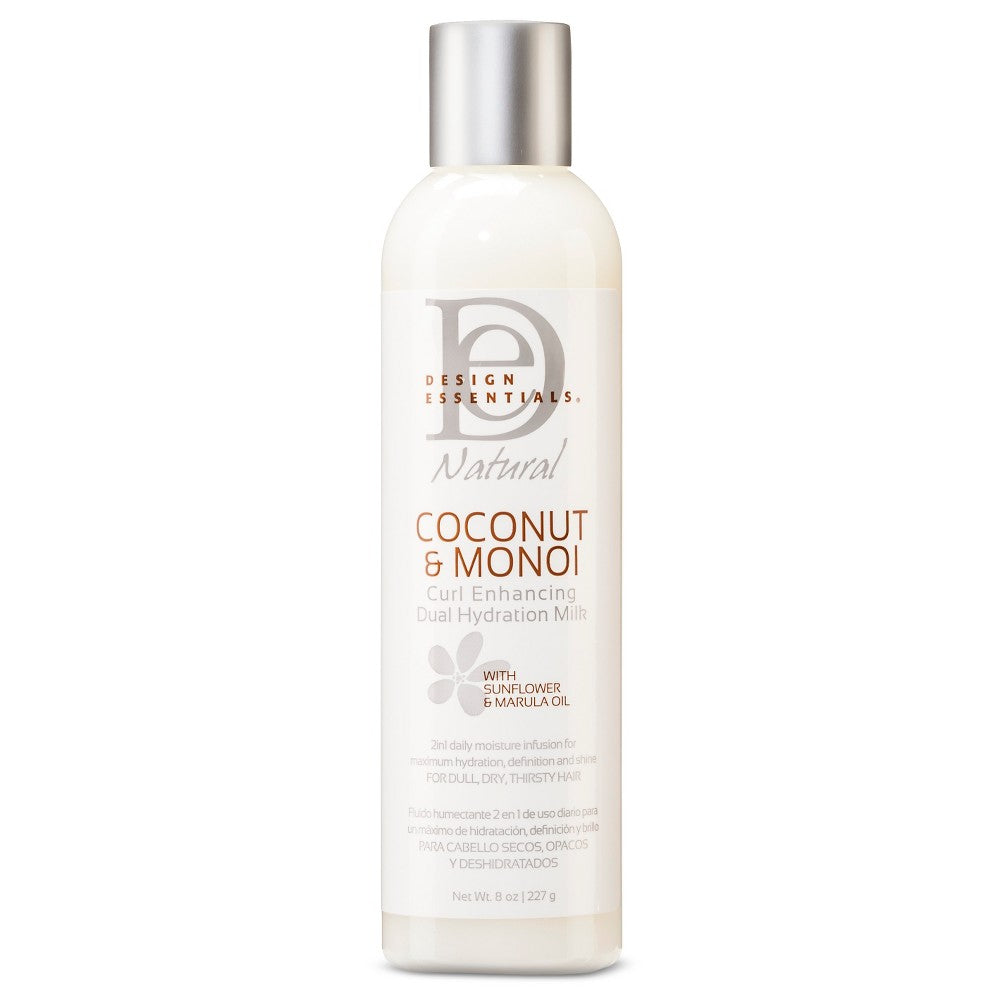 Design Essential Natural Coconut & Monoi Curl Enhancing Dual Hydration Milk - 8 Oz