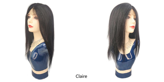 Wignus 100% Unprocessed Brazilian Swiss Lace Parting Wig - Claire