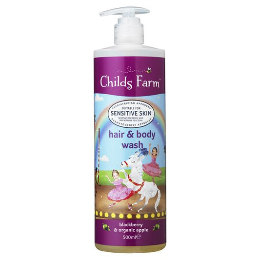 Childs Farm Hair & Body Wash Blackberry & Organic Apple 500Ml