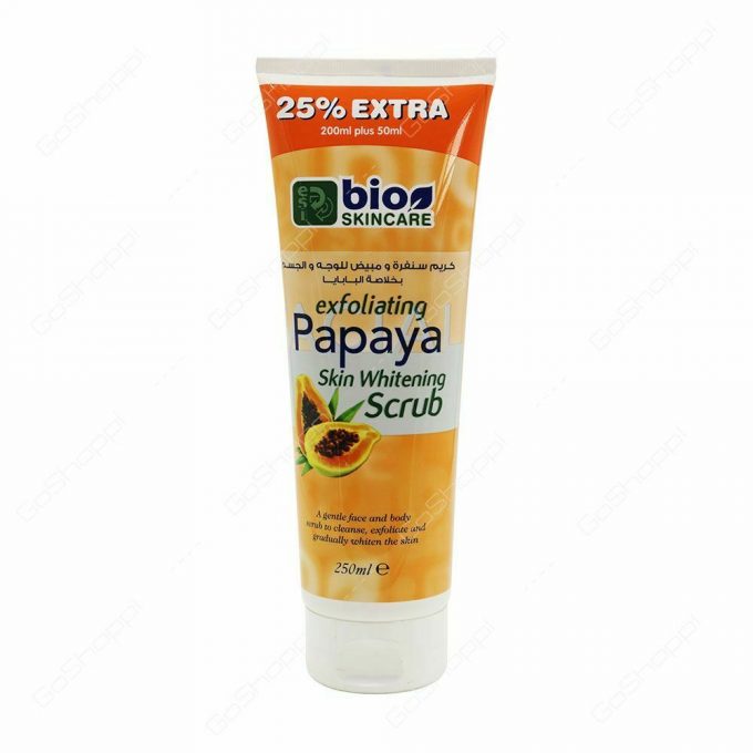 Bio Skincare Exfoliating Papaya Skin Whitening Scrub - 250ml