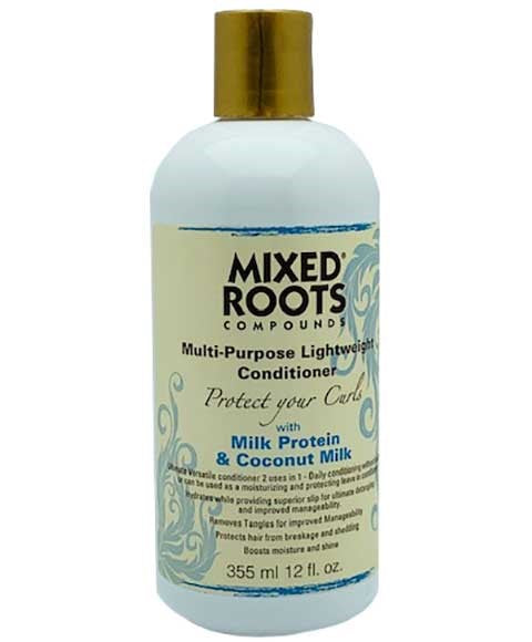 Mixed Roots Compounds Multi Purpose Lightweight Conditioner With Milk Protein And Coconut Milk - 355ml