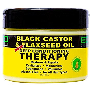 Black Castor And Flaxseed Oil Deep Conditioning Therapy  12 Oz