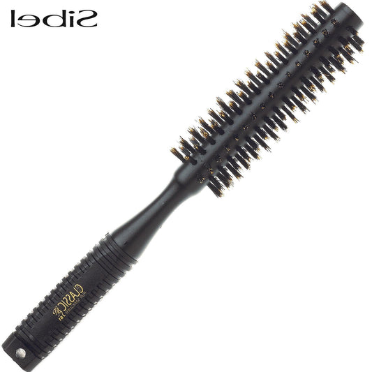 Sibel Classic 100 Boar Bristle Round Hair Brush - Black