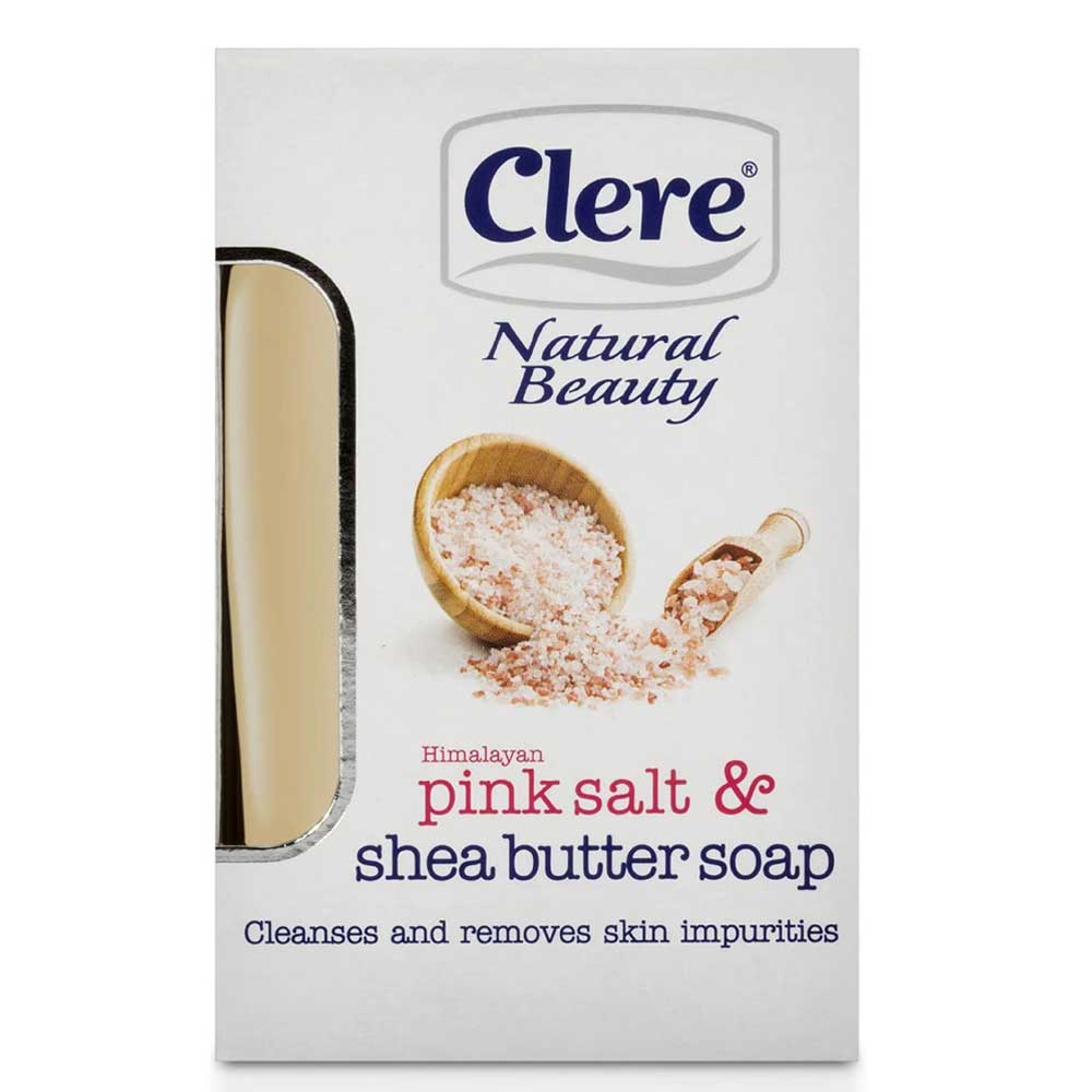 Clere Himalayan Pink Sea Salt and Shea Butter Deep Cleansing Soap- 150g