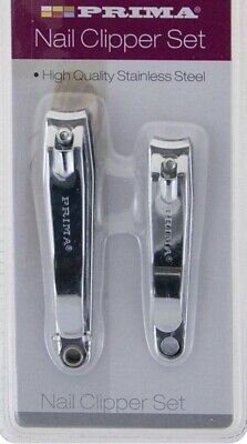 Prima 2 x Stainless Steel Nail Clippers