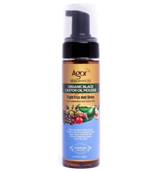 Agor Organic Black Castor Oil Hair Mousse 200ml