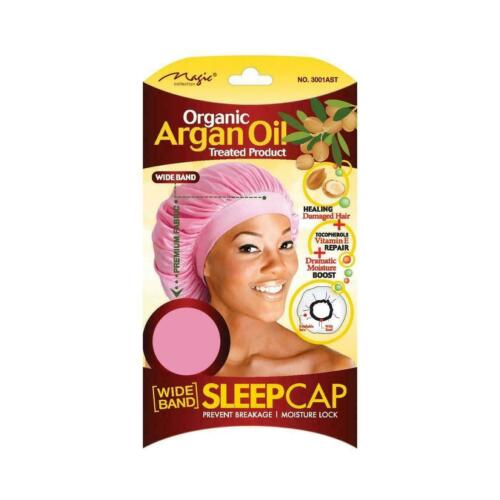 Magic Collection Organic Argan Oil Wide Band Sleep Cap Assorted Color - 3001ast