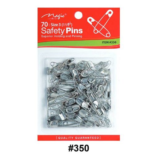 Magic Collection 70 Safety Pins #350