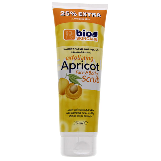 Bio Skincare Exfoliating Apricot Face & Body Scrub - 250ml