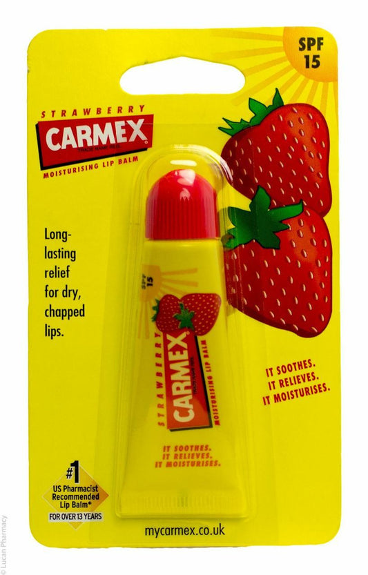 Carmex Strawberry Lip Balm Tube - 10g