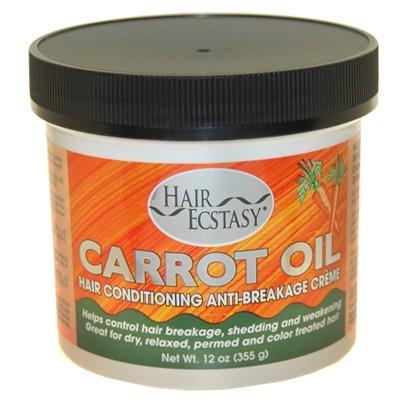 Hair Ecstasy Carrot Oil Hair Cond. Anti-Breakage Creme - 12 oz