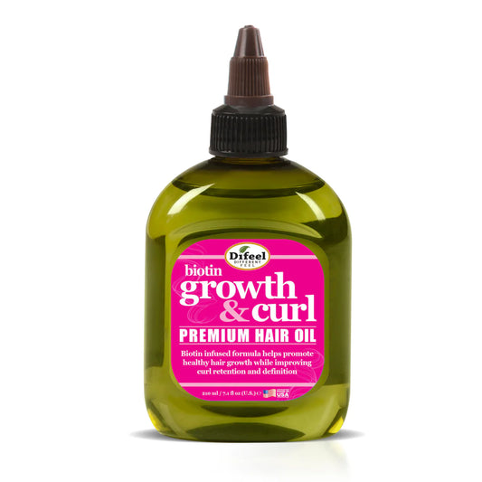 Difeel Growth & Curl Biotin Premium Hair Oil - 7.1 oz