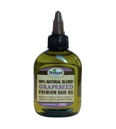 Difeel Grapeseed Premium Hair Oil - 2.5 oz