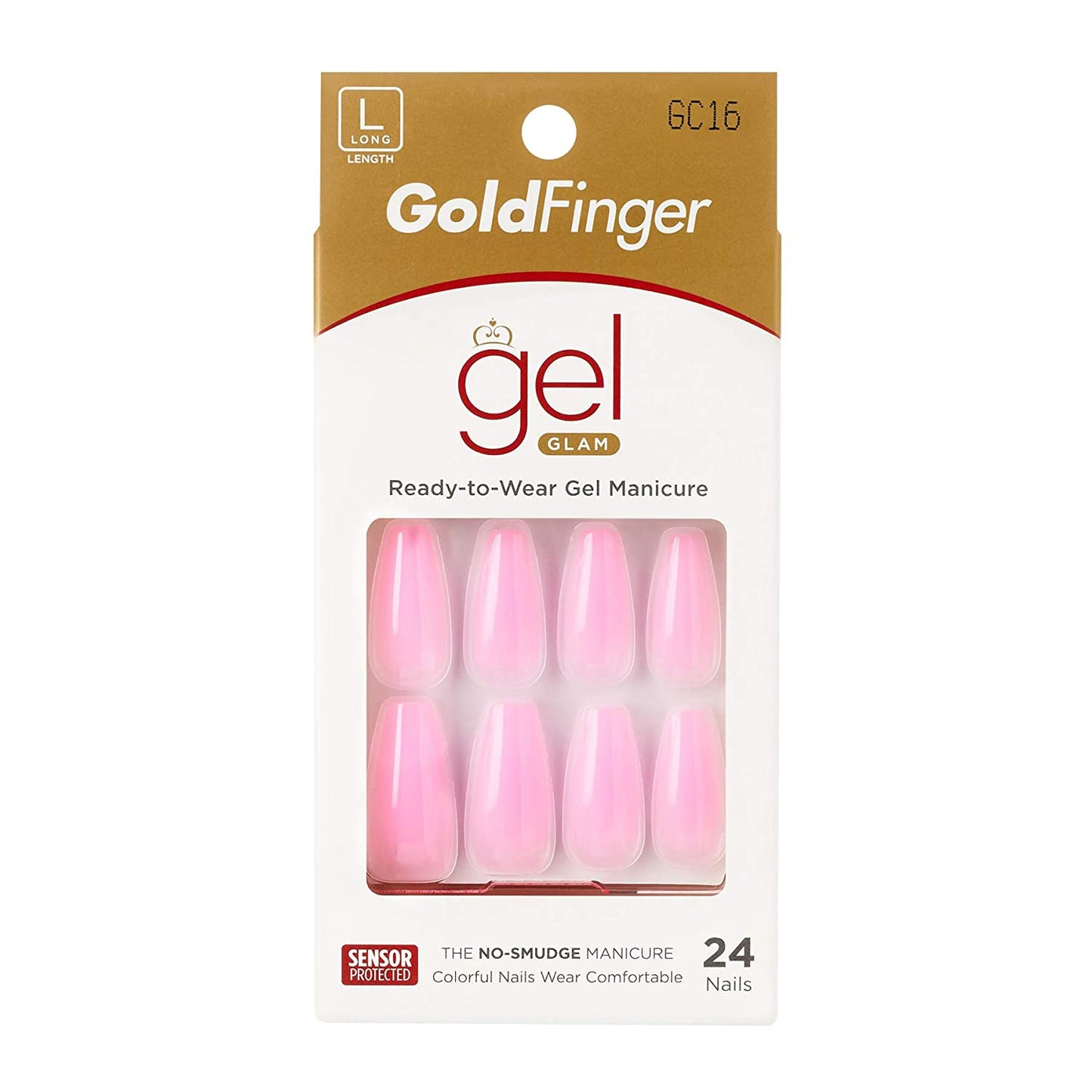 KISS GoldFinger Gel Glam Manicure Nails GC16