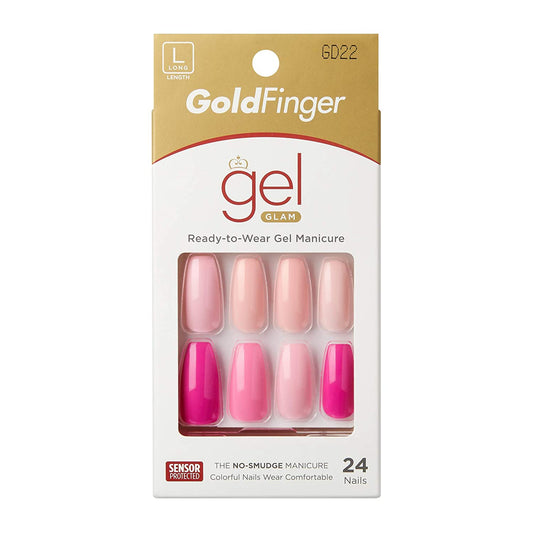 KISS GoldFinger Gel Glam Manicure Nails GD22