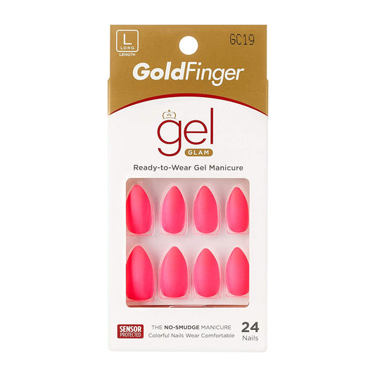 KISS GoldFinger Gel Glam Manicure Nails GC19