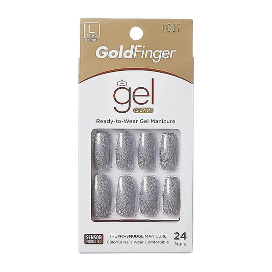 KISS GoldFinger Gel Glam Manicure Nails GD17