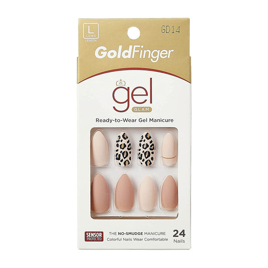 KISS GoldFinger Gel Glam Manicure Nails GD14