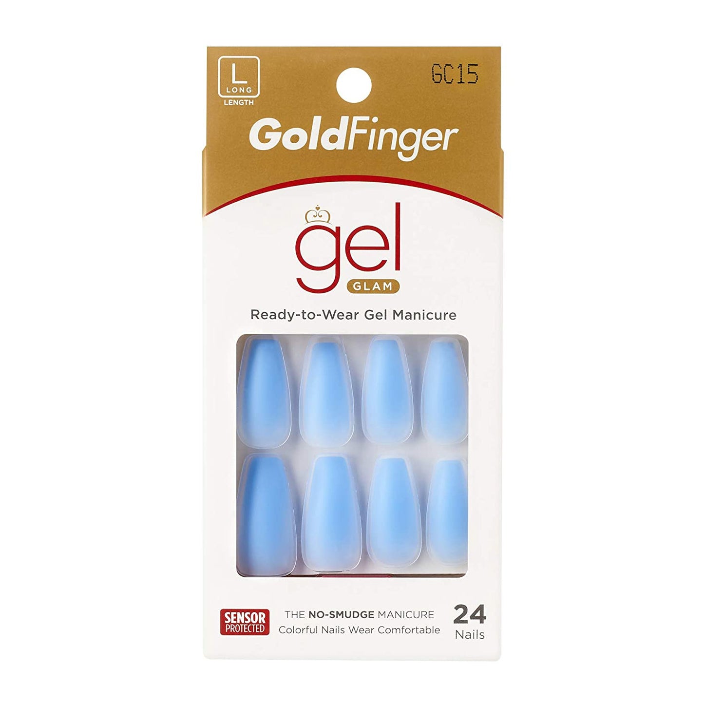 KISS GoldFinger Gel Glam Manicure Nails GC15