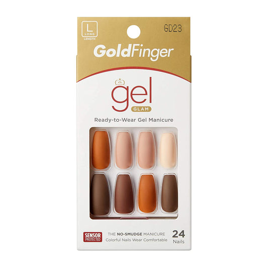KISS GoldFinger Gel Glam Manicure Nails GD23