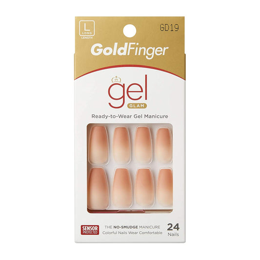KISS GoldFinger Gel Glam Manicure Nails GD19