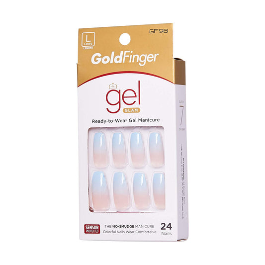 KISS GoldFinger Gel Glam Manicure Nails GF98