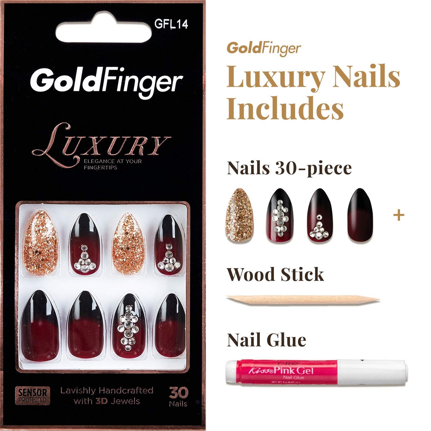 KISS GoldFinger Luxury Nails GFL14