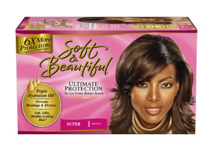 Soft & Beautiful No-Lye Creme Relaxer System, Ultimate Protection Super
