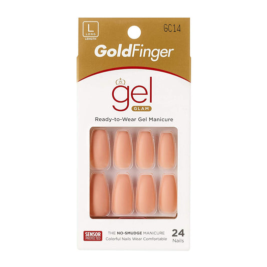 KISS GoldFinger Gel Glam Manicure Nails GC14