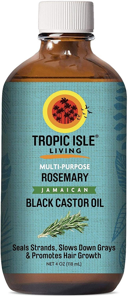 Tropic Isle Living Rosemary Jamaican Black Castor Oil 4 OZ
