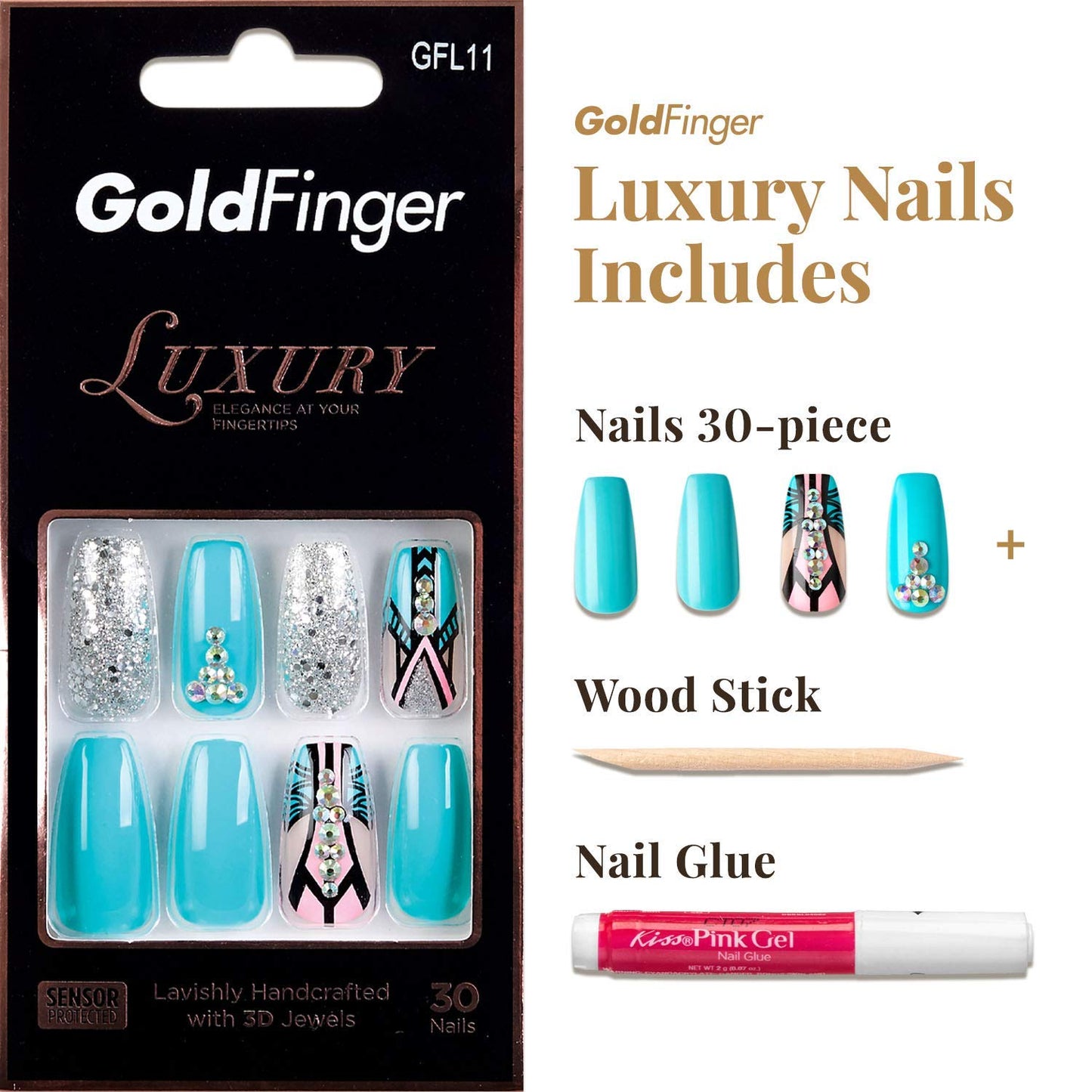 KISS GoldFinger Luxury Nails GFL11