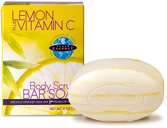 Clear Essence Lemon Plus Vitamin C Body Scrub Soap - 150g