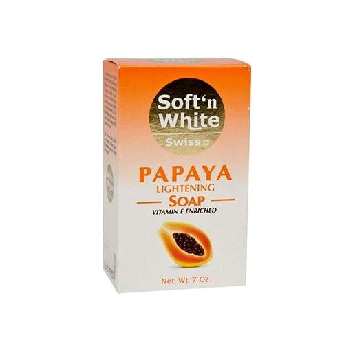 Soft' N White Papaya Lightening Soap - 200g